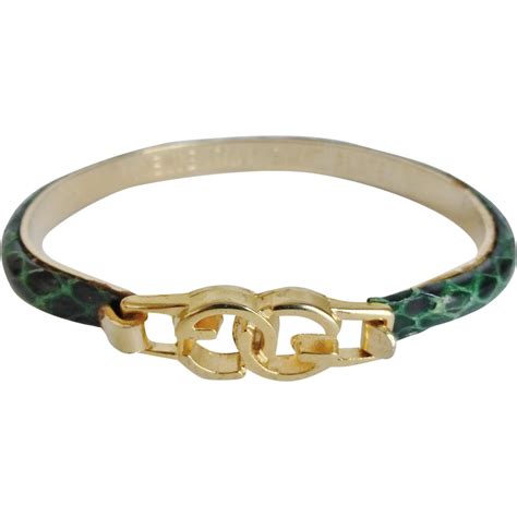 green gucci bracelet|gucci silver bracelets for women.